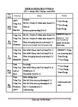Kế hoạch bài học tuần 20 lớp 4 - Năm học 2016-2017 - Lê Văn Hoàn